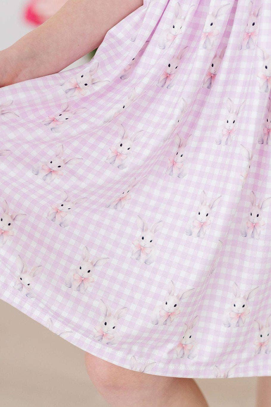 Mila & Rose - 3/4 Sleeve Ruffle Twirl Dress || Baby Bunnies