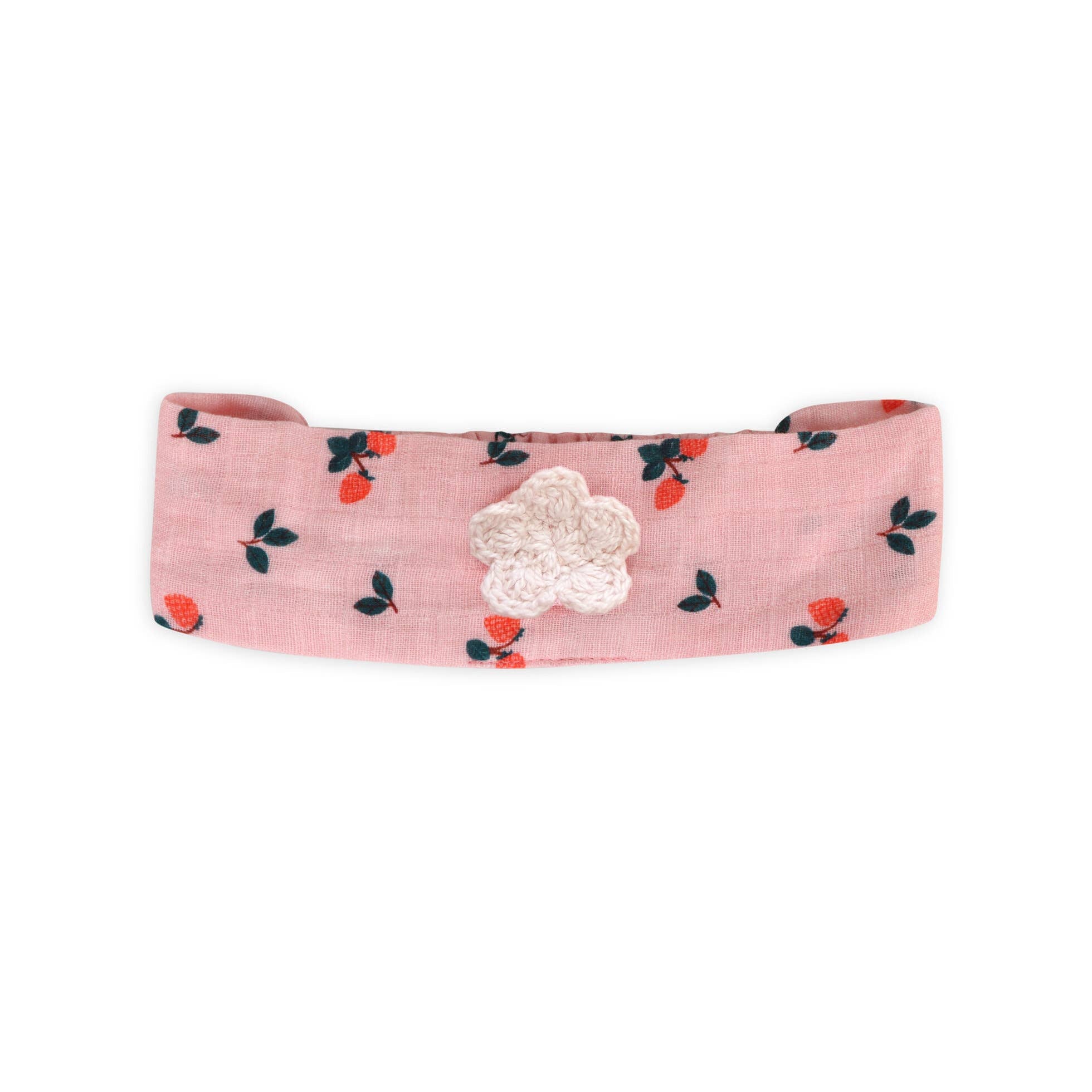 Viverano Organics - Strawberry Baby Romper + Headband || Pink