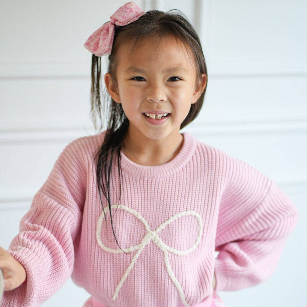 Sweet Wink || Bow Yarn Knit Sweater