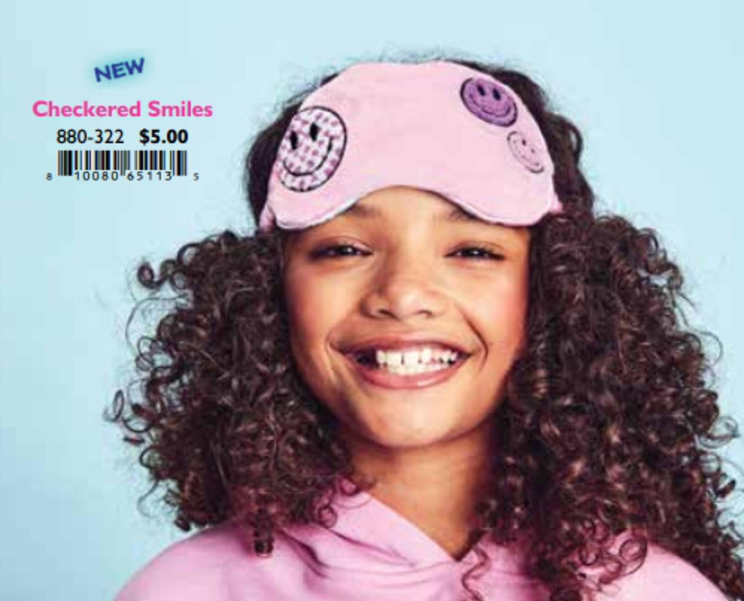 ISCREAM - CHECKER SMILES EYE MASK