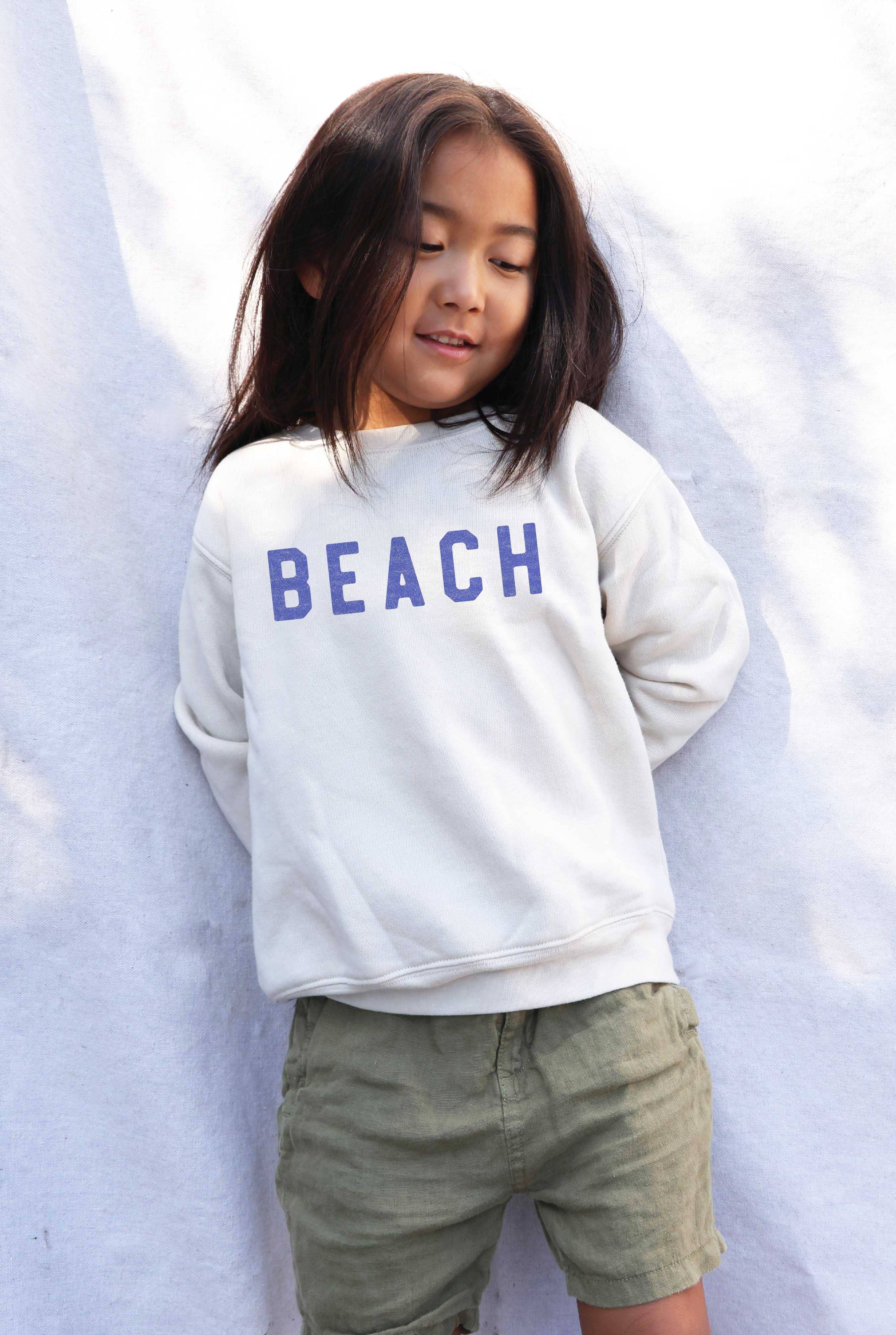 Oat Collective - Beach Graphic Sweatshirt || Athletic Heather