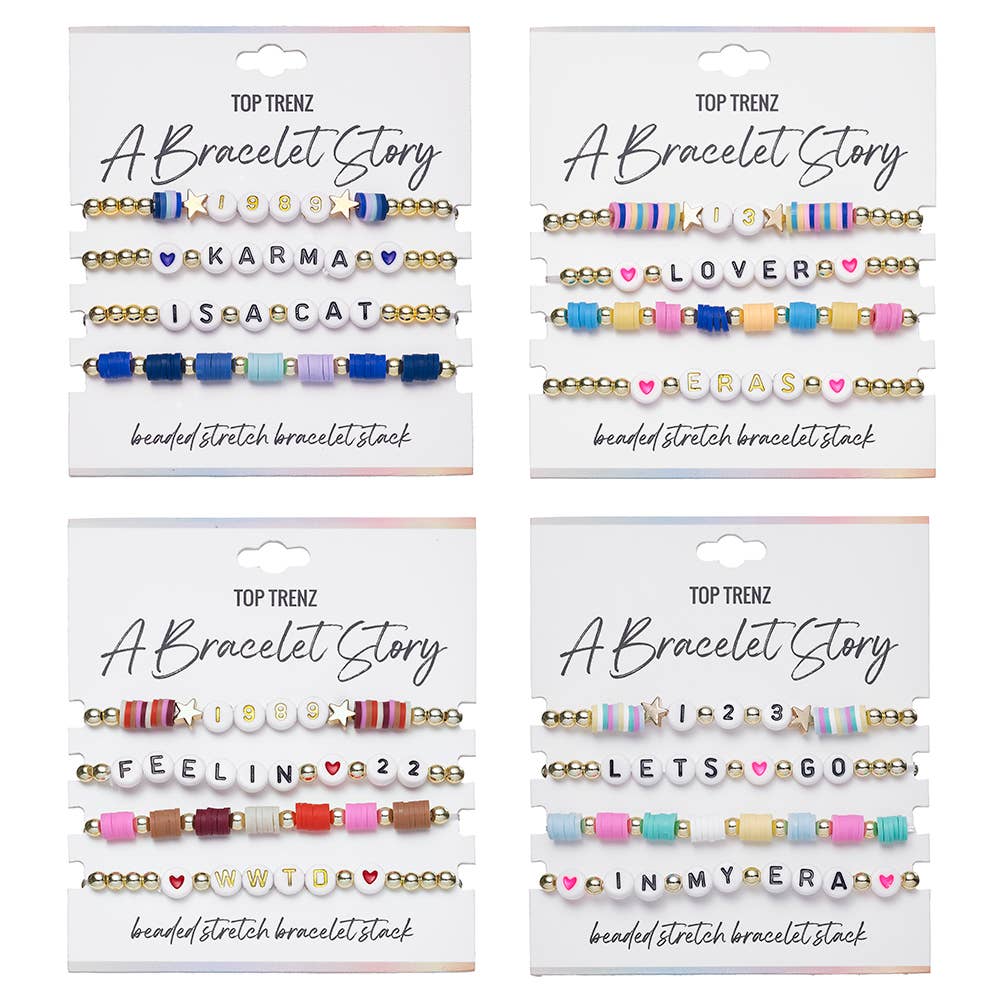 Top Trenz Inc - A Bracelet Story - Eras Edition Beaded Stretch Bracelets Set