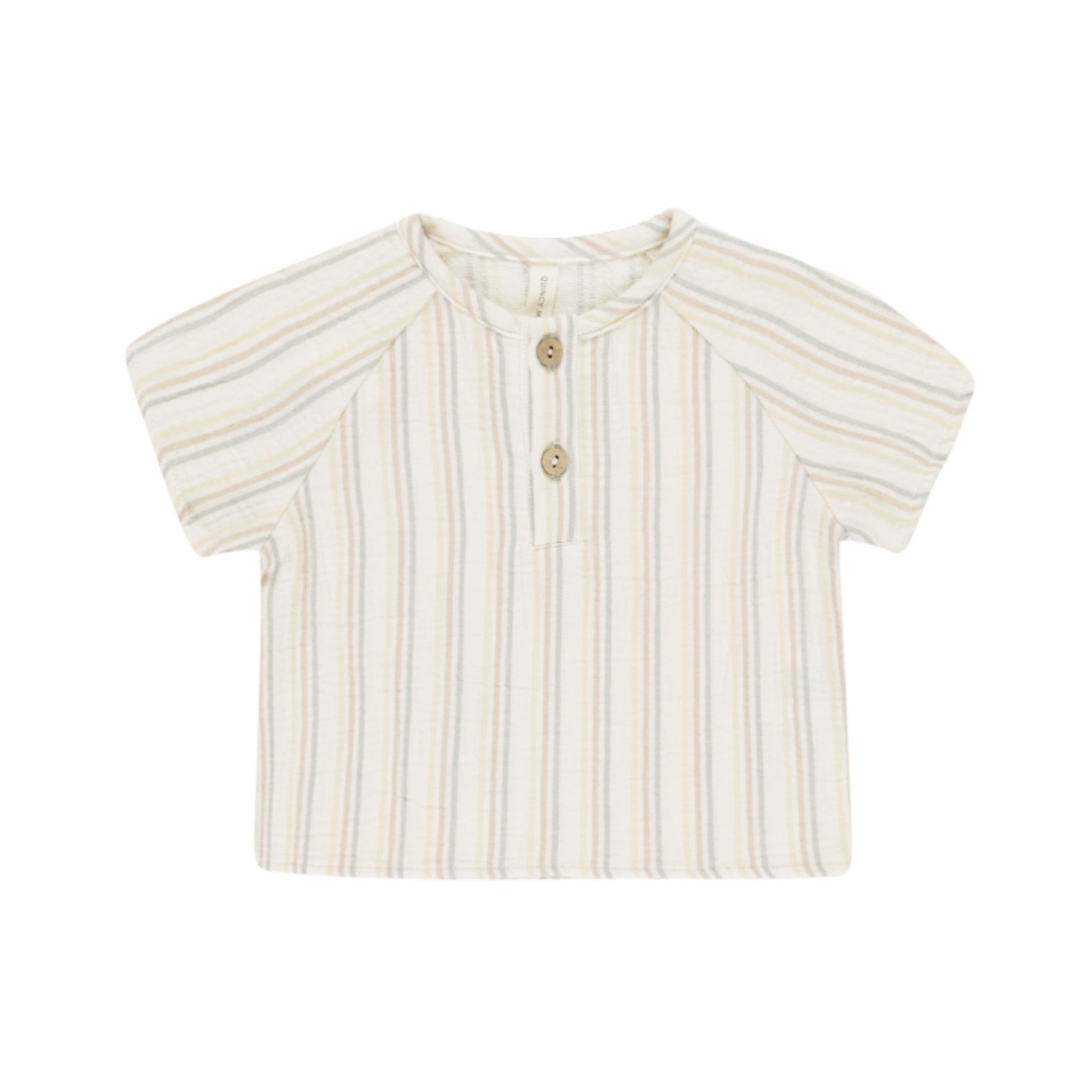 Quincy Mae - Short Sleeve Zion Shirt II Summer Stripe