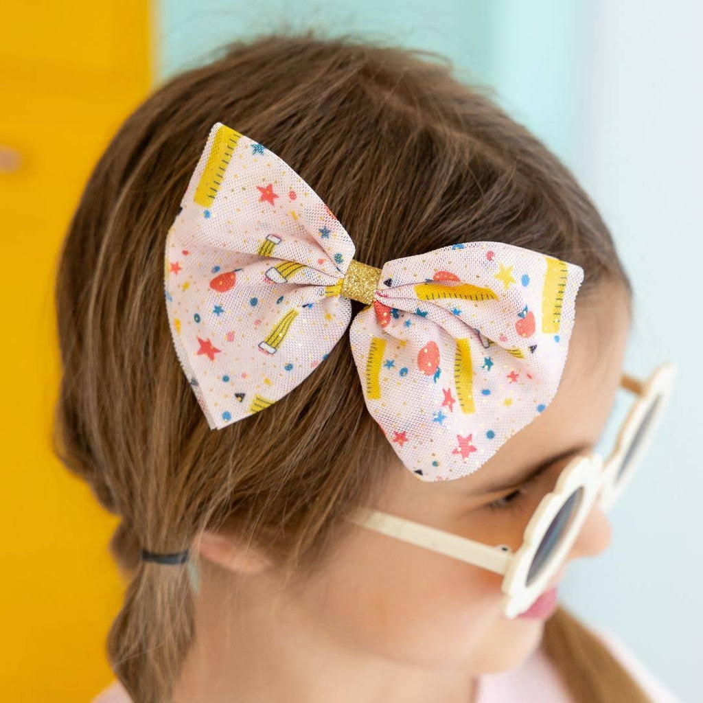 Sweet Wink - School Days Bow Clip - Back To School Kids Hair Clip
