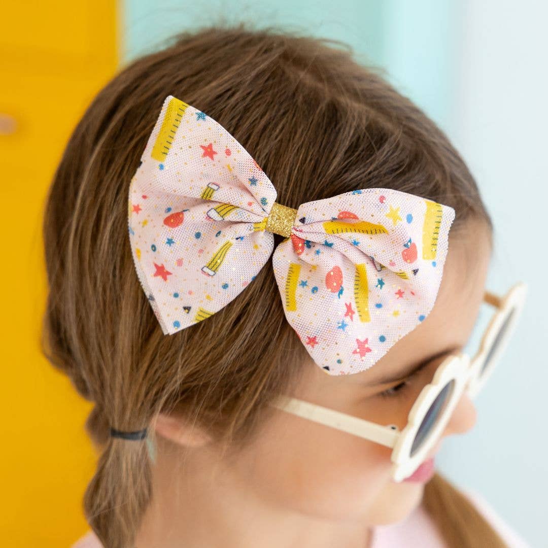 Sweet Wink - School Days Bow Clip - Back To School Kids Hair Clip