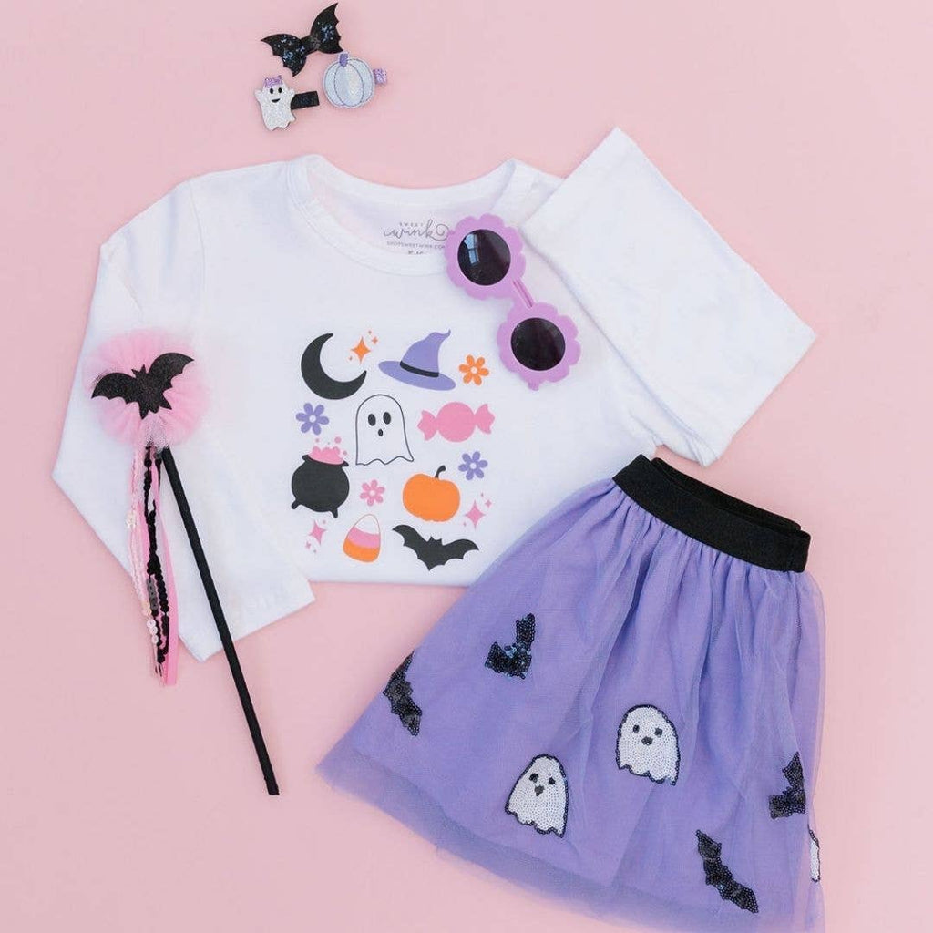Sweet Wink || Ghost and Bat Sequin Halloween Tutu