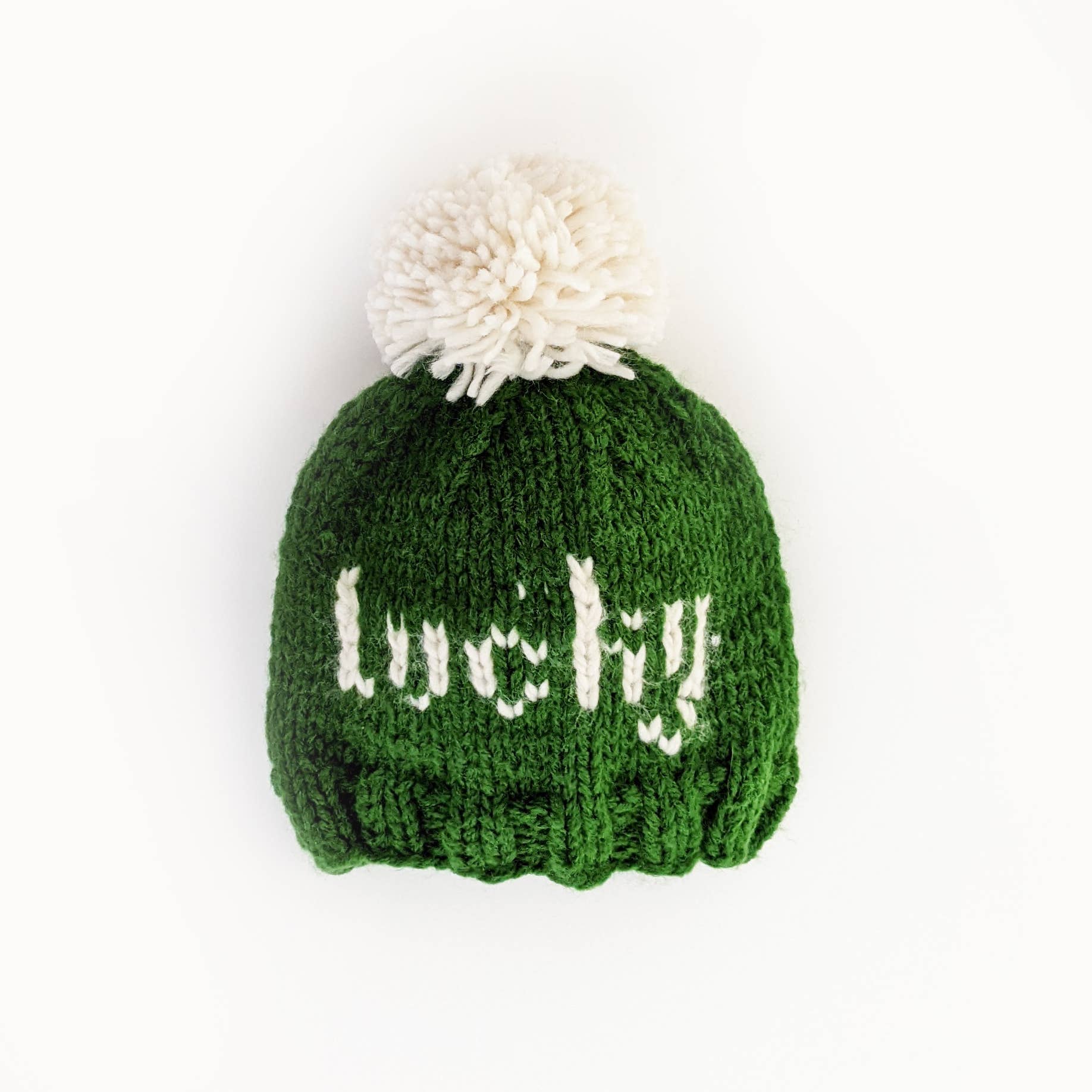 Huggalugs - Lucky St. Patrick's Day Hand Knit Beanie Hat