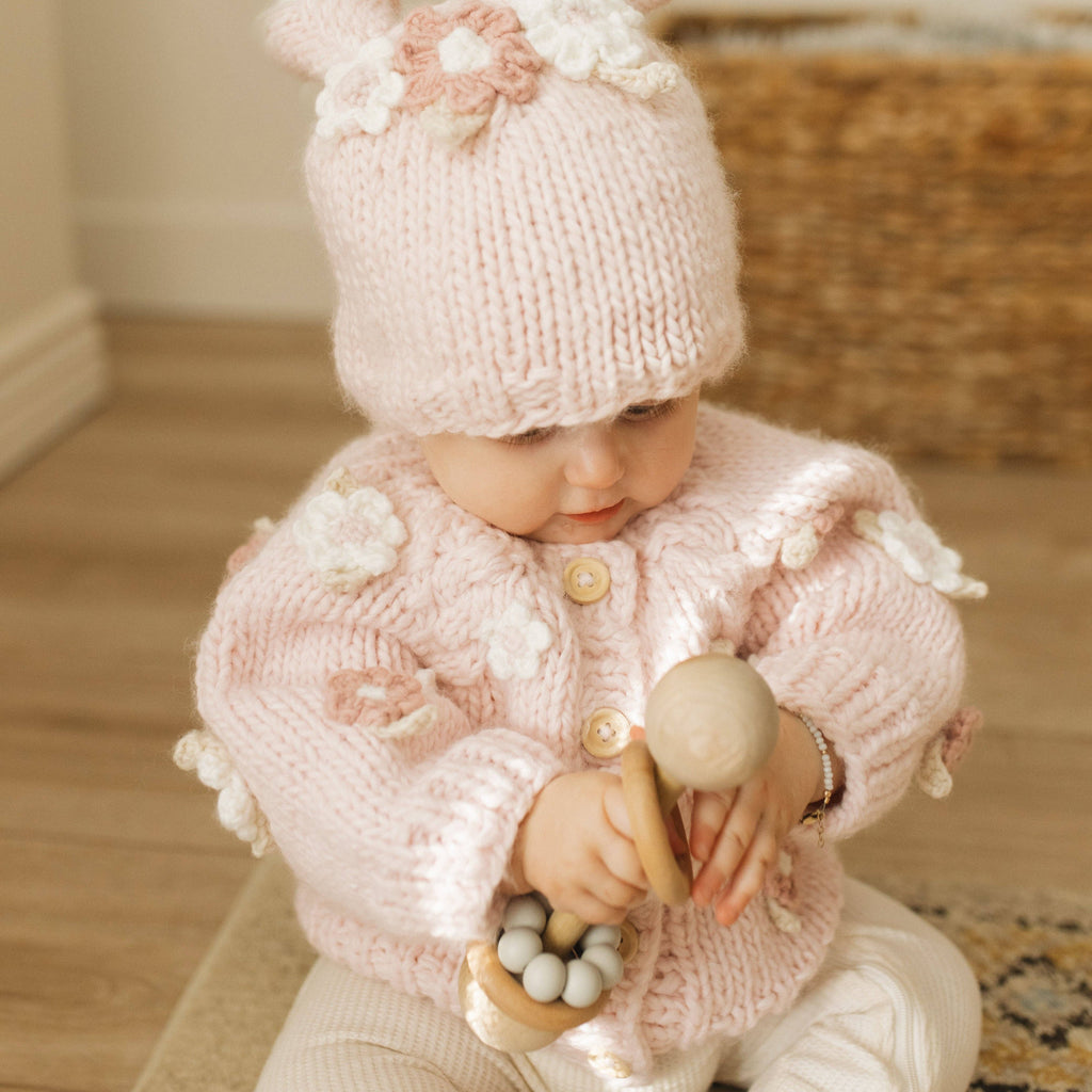 Huggalugs - Flower Cardigan Sweater Baby & Toddler