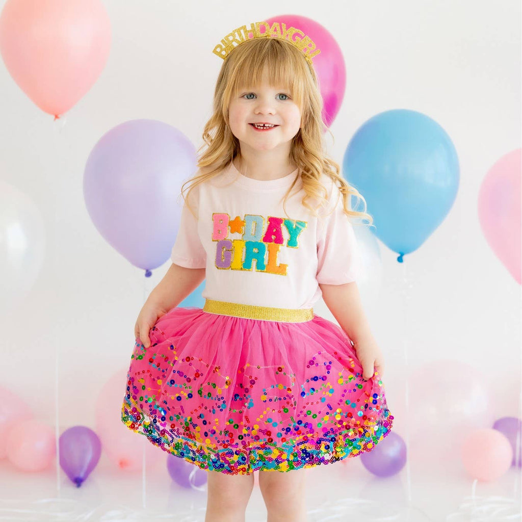 Sweet Wink - Birthday Girl Patch T-Shirt