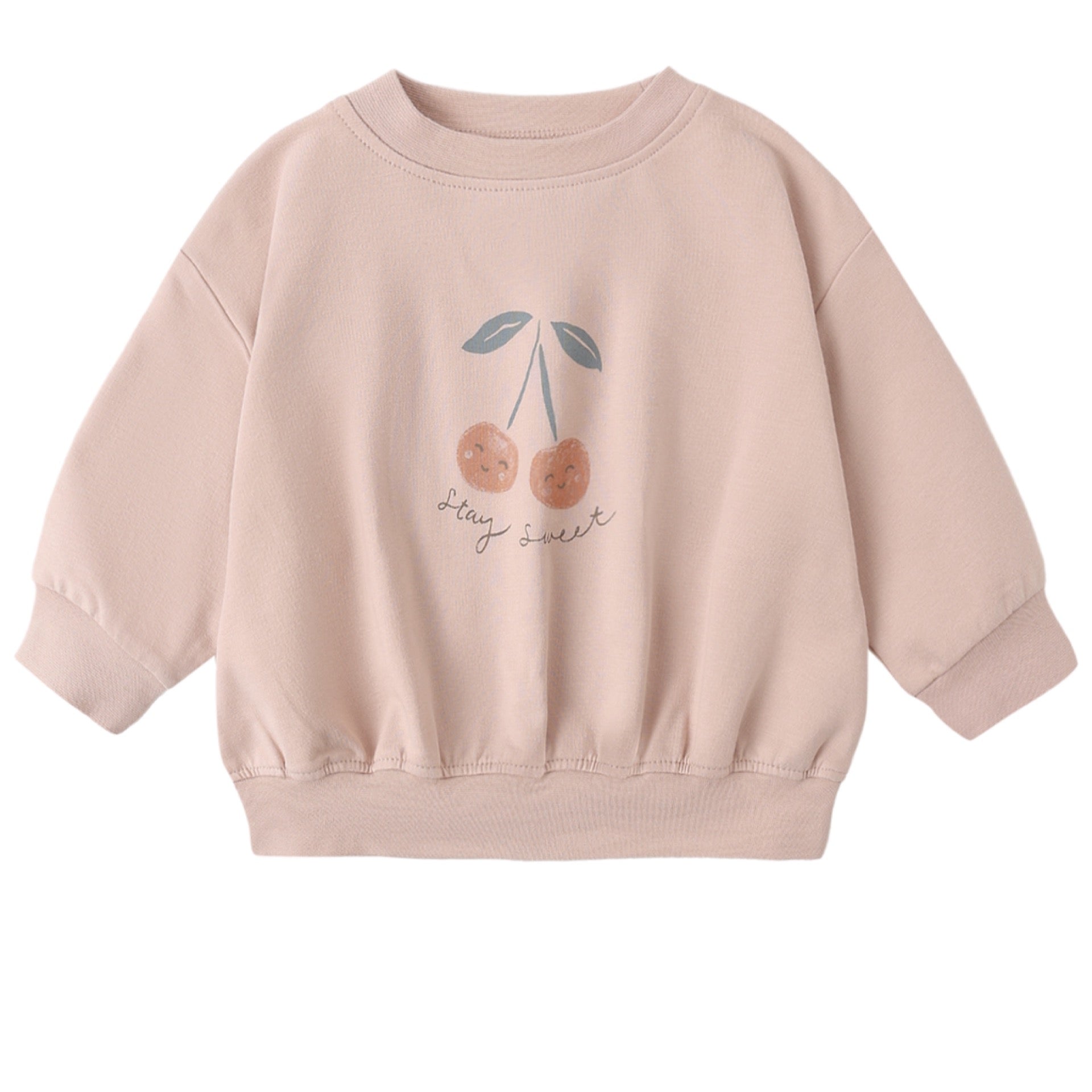 Quincy Mae - Relaxed Sweatshirt || Cherry